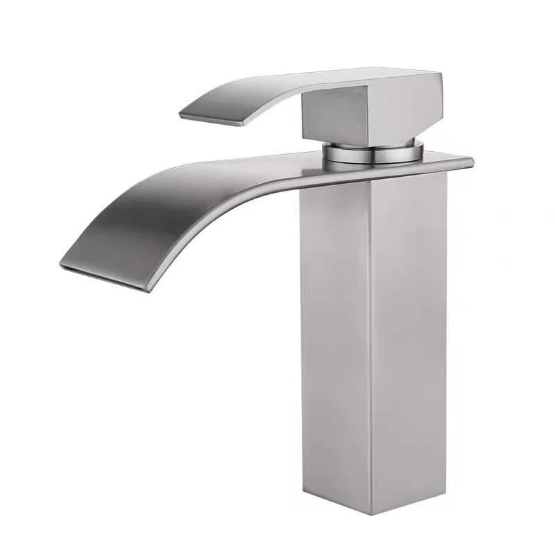 Brushed Square Waasserfall-Stil Waschbecken Krunn
