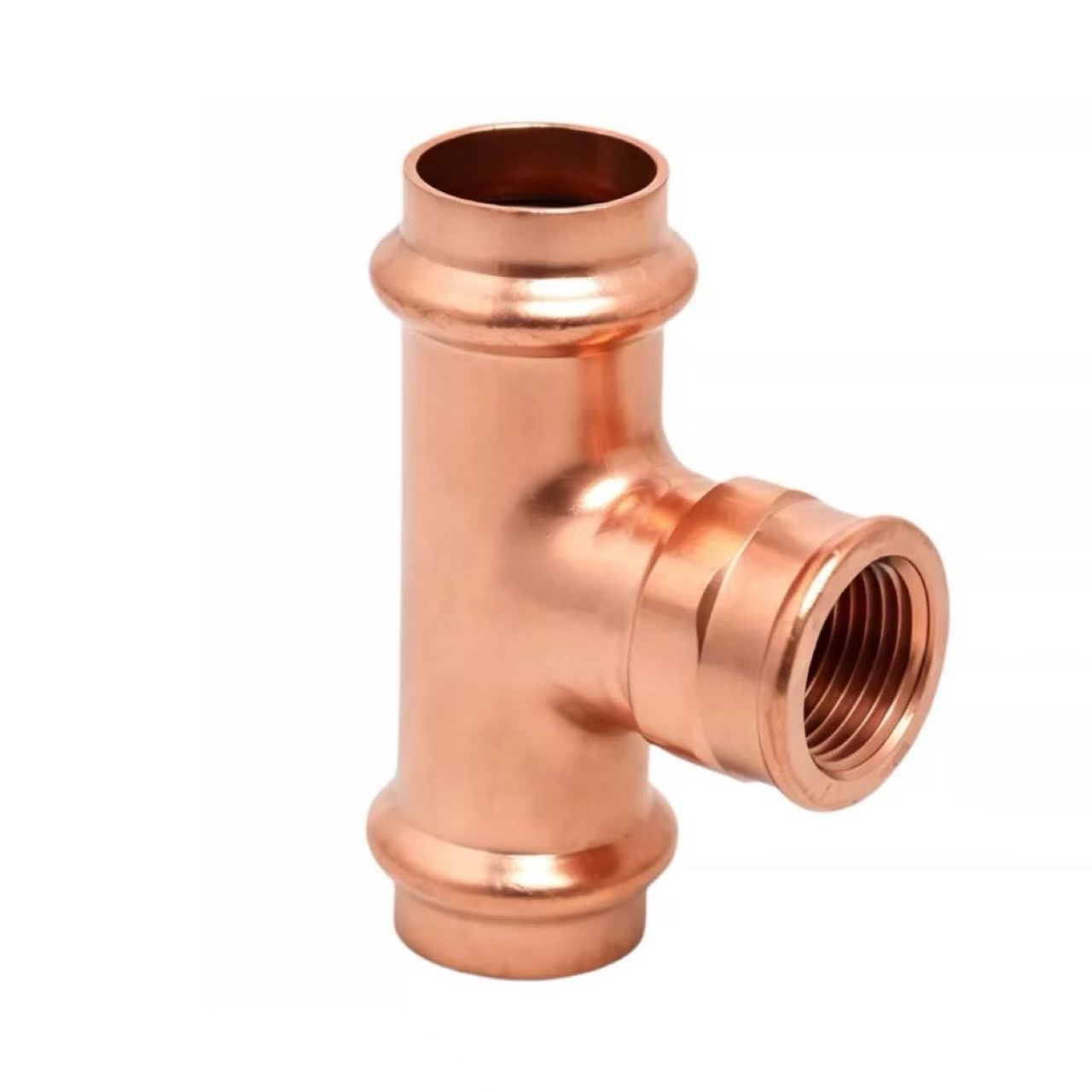 Double-Clamp intern Thread Tee Connector