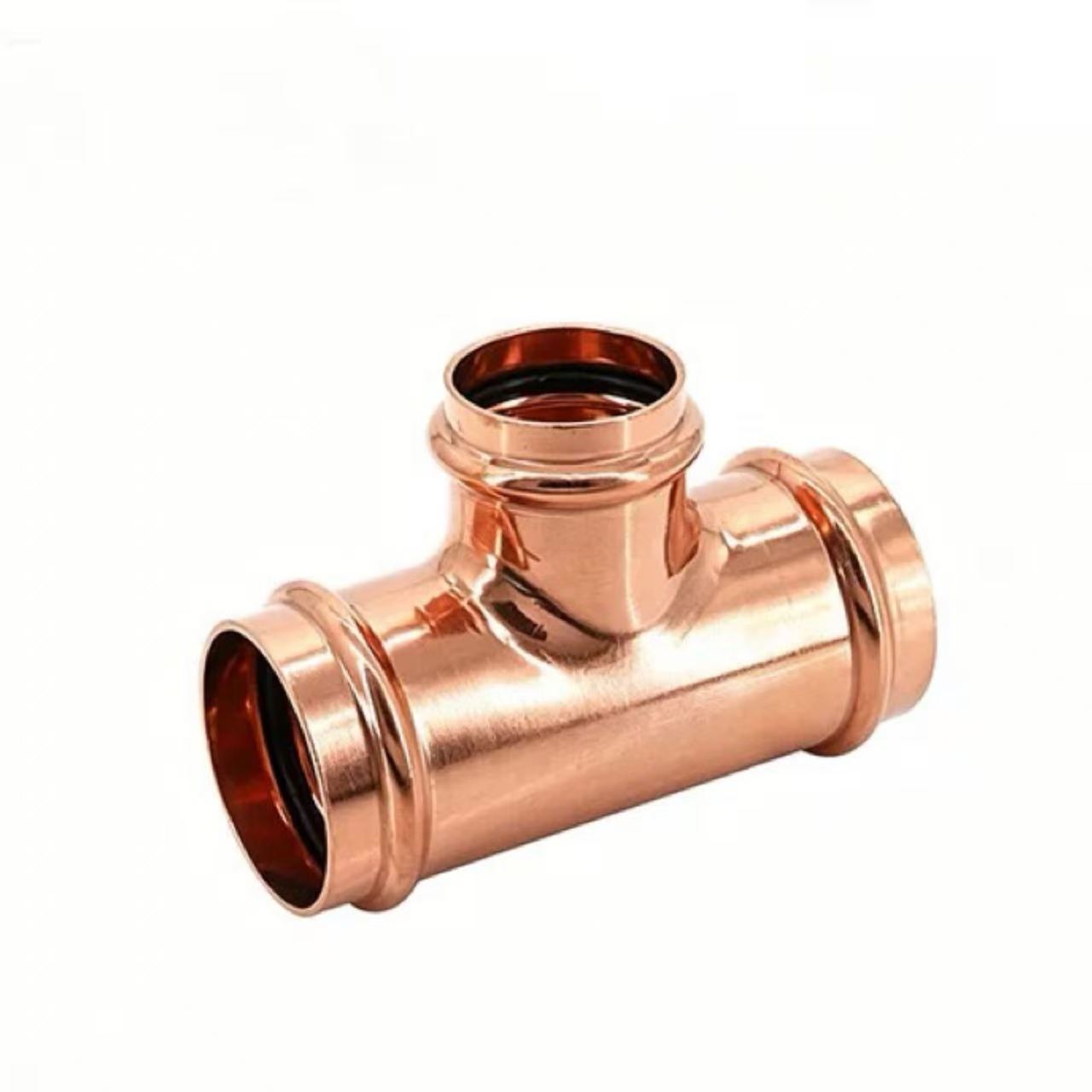 Double-Press Reduktioun T-Typ Pipe Fitting