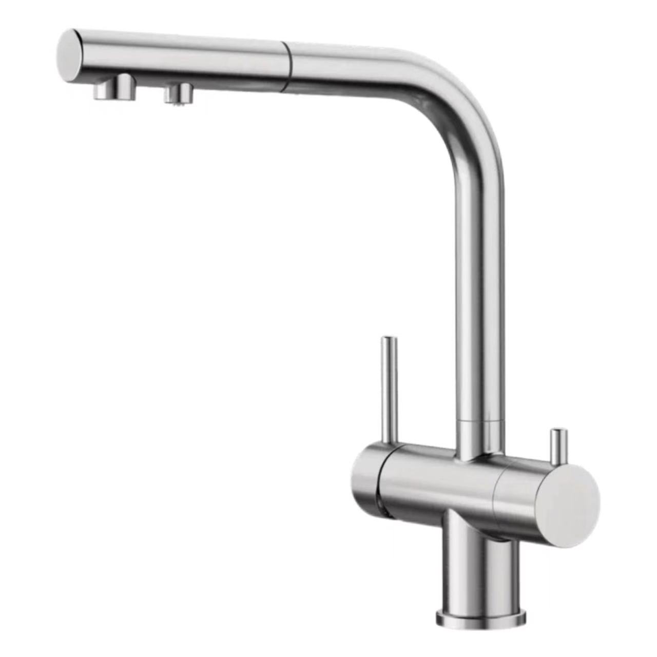 Dual-Kontroll, Dual-Handle Pull-Out Kichen Waasser Purifier Faucet