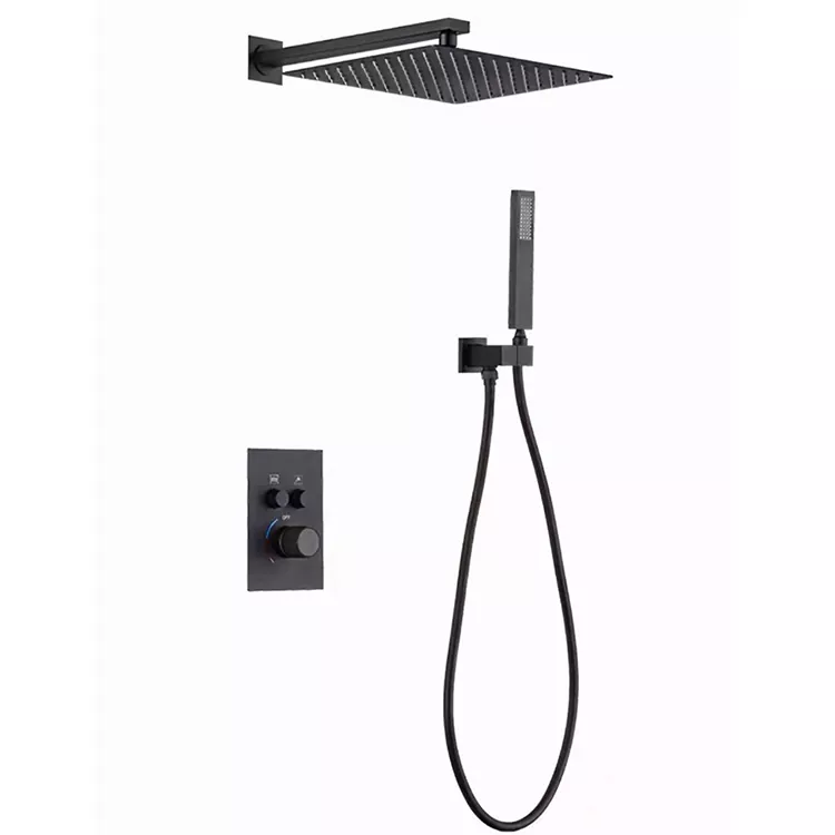 In-Wall Square Overhead Pressurized Dusche Kapp