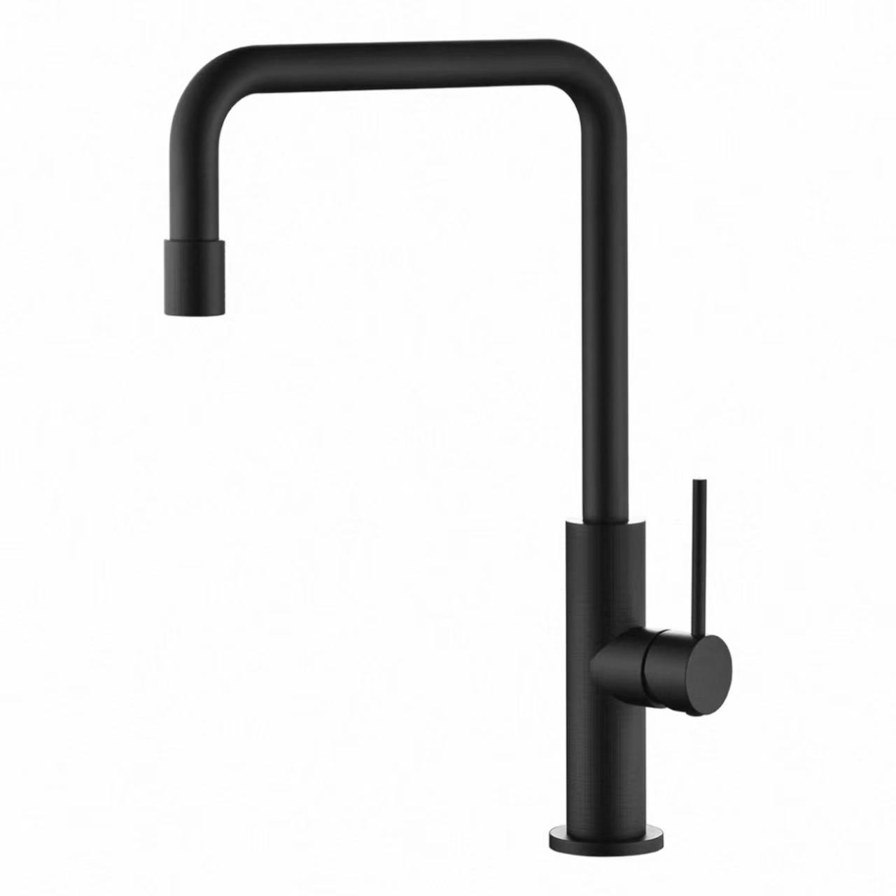 Minimalistesch L-Form Tube Knurled Kichen Hot A Cold Faucet