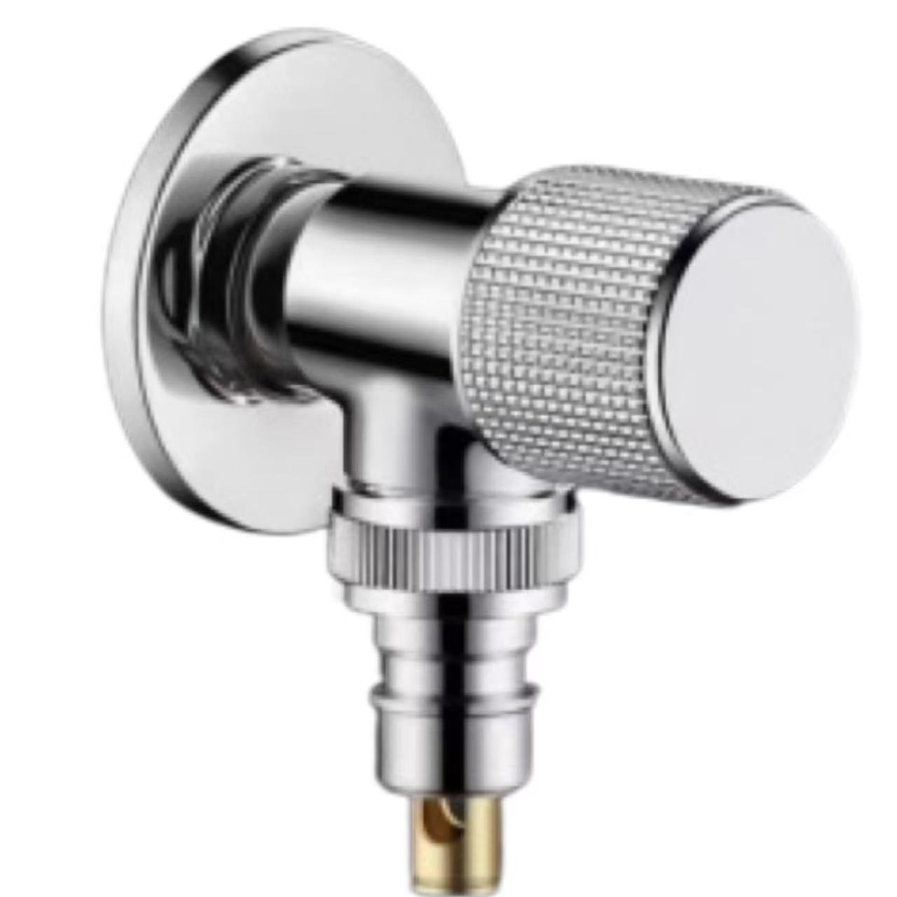 Spigel Chrome Knurled Knob Wäschmaschinn Waasser Stop Krunn
