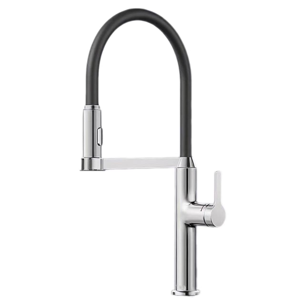 Silikon Kromme Tube Single-Handle waarm a kal Waasser ënnerzegoen Krunn