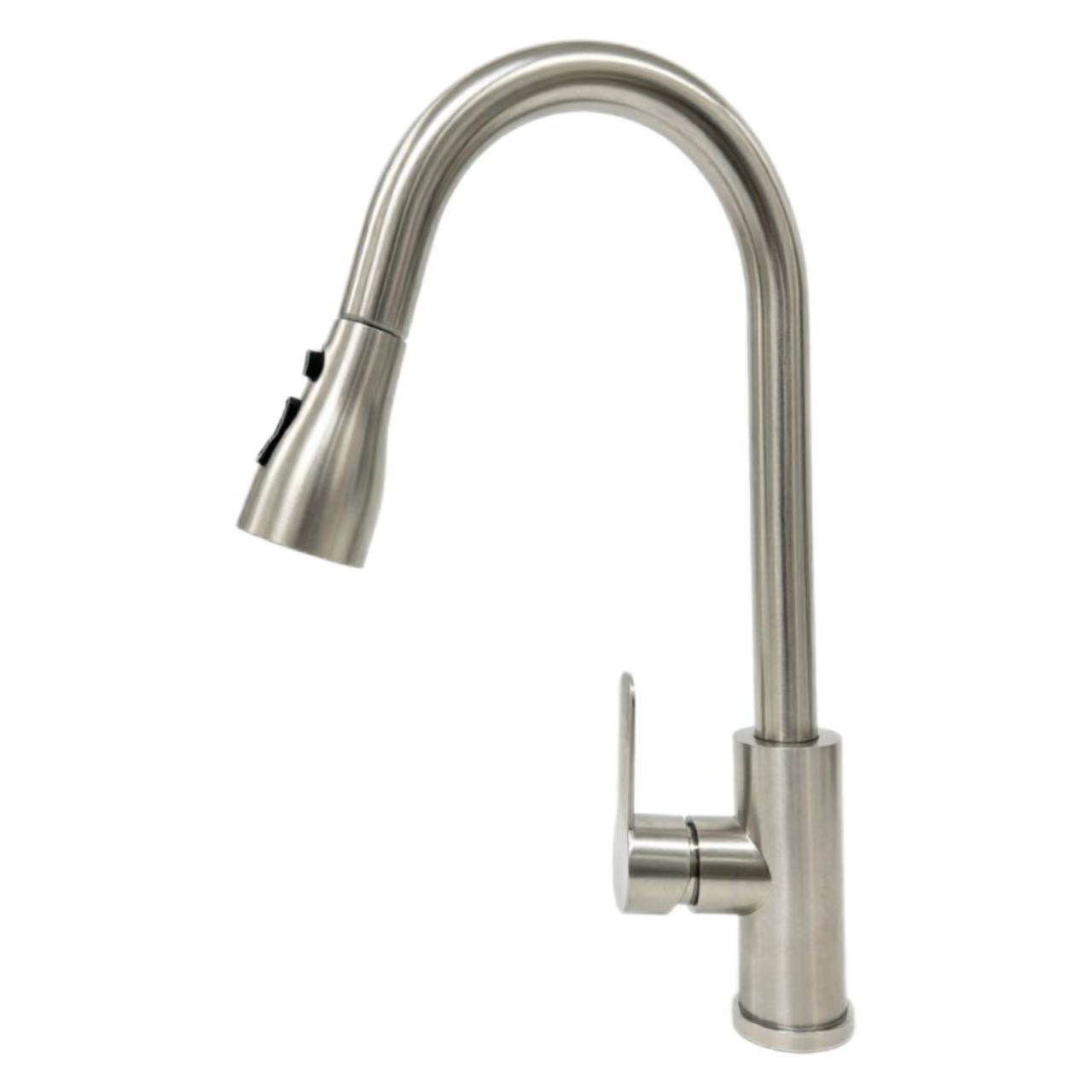 Swan-Neck Pull-Out Kichen waarm a kal faucet