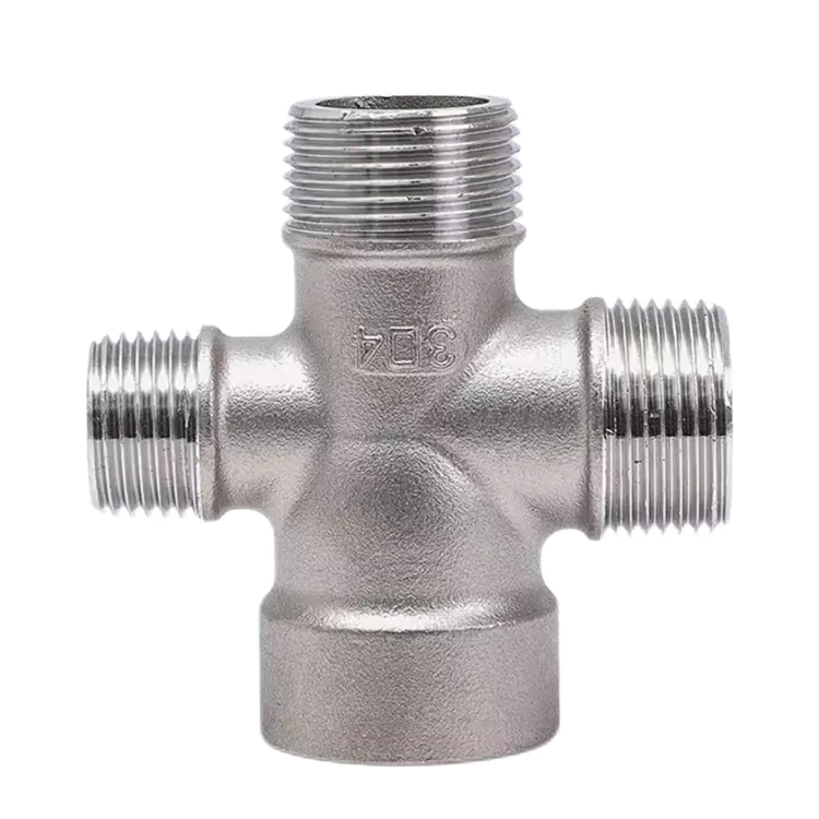 Threaded Reduktioun Männlech-Weiblech Thread Tee
